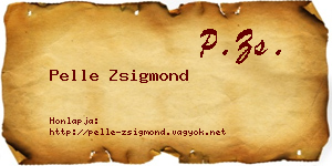Pelle Zsigmond névjegykártya