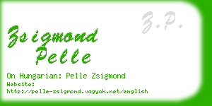 zsigmond pelle business card